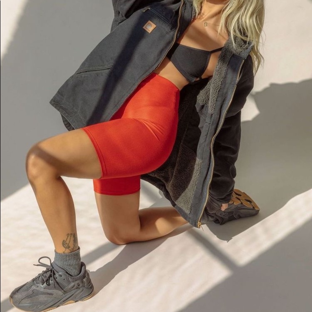 Josh Brown Biker Short Red Hot Sauce Bicycle Short